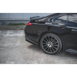 Накладка сплиттер на задний бампер на Mercedes CLS C257 AMG-Line